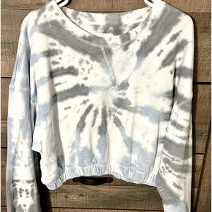 Aeropostale Cropped tie-dye sweatshirt